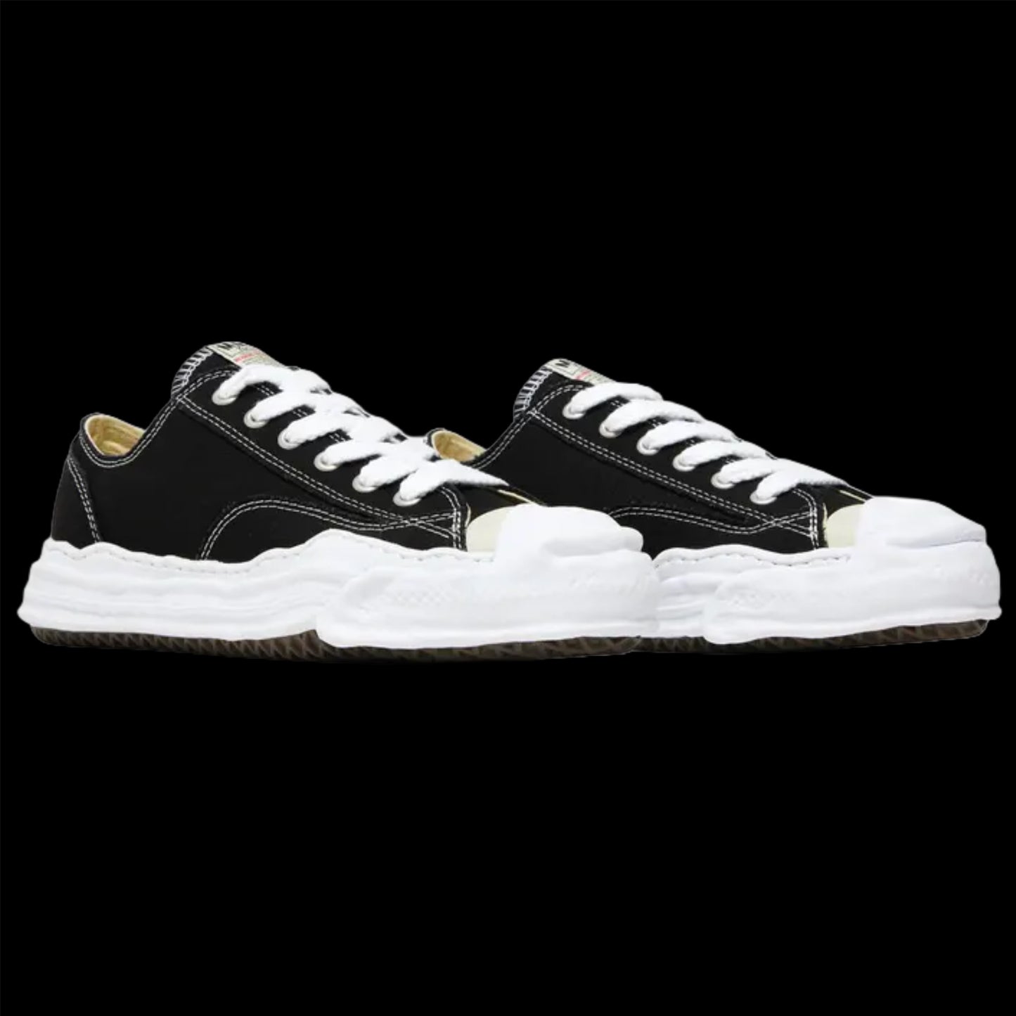 Maison Mihara Yasuhiro Hank OG Sole Canvas Low 'Black White'