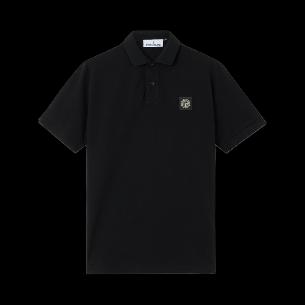 Stone Island Black Polo Shirt