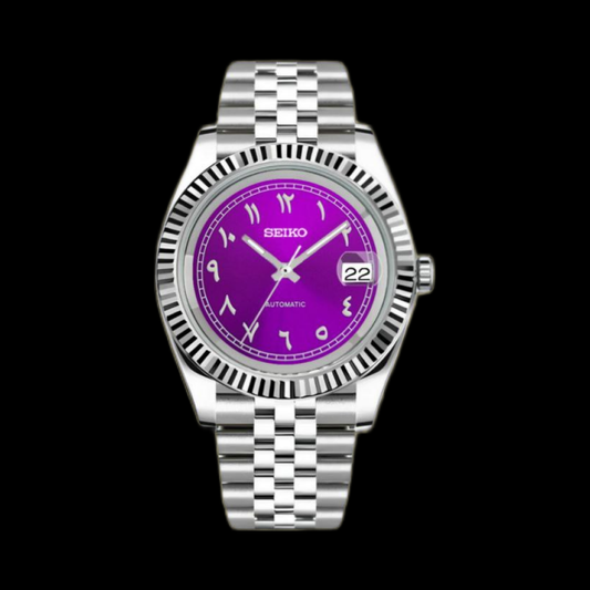 Seiko Arabic Dial Purple