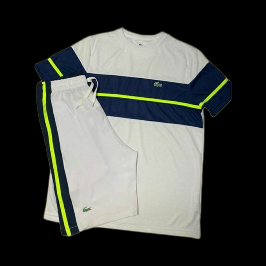 Ensemble Lacoste White & Blue