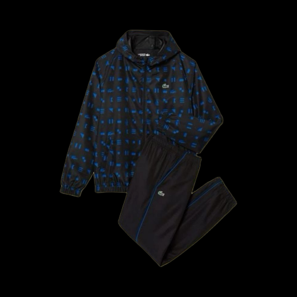 Ensemble Lacoste Full Black Motif