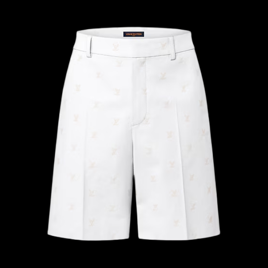 LV Short Regular White Motif