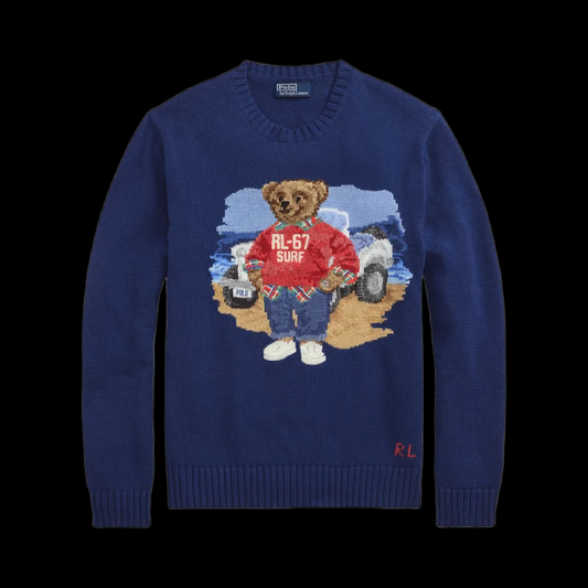 Pull Ralph Lauren Bear Blue v2