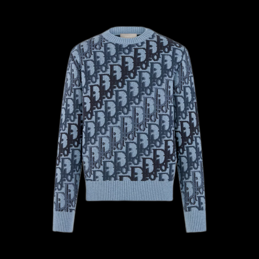 Pull Dior Motif Blue