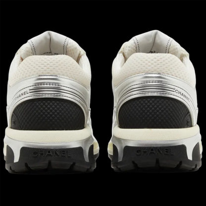 Chanel Wmns CC Logo Sneaker 'White Silver'